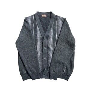 Barcelino Cardigan Sweater Wool Academia Grandpa Core Sz L